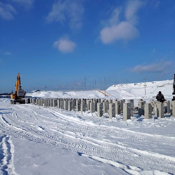 Забивка свай 300х300, 9 метров